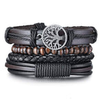 Pulseira árvore da vida em couro masculino valor por defeito título