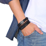 Pulseira árvore da vida em couro masculino valor por defeito título