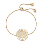 Pulseira árvore da vida metal dourado valor por defeito título