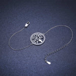 Pulseira árvore da vida metal prateado valor por defeito título