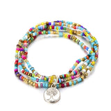 Pulseira árvore da vida multicolorida valor por defeito título