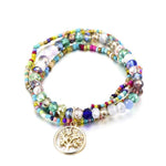 Pulseira árvore da vida multicolorida valor por defeito título