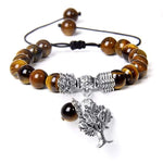 Pulseira árvore da vida olho de tigre valor por defeito título