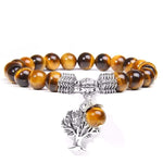 Pulseira árvore da vida pedras olho de tigre valor por defeito título