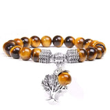 Pulseira árvore da vida pedras olho de tigre valor por defeito título