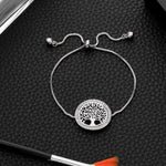 Pulseira árvore da vida prateado valor por defeito título