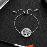 Pulseira árvore da vida prateado valor por defeito título