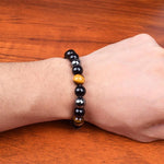 Pulseira boémia de hematita
