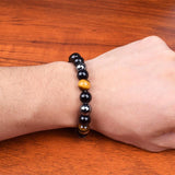 Pulseira boémia de hematita