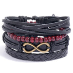 Pulseira boémia infinito preto