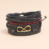 Pulseira boémia infinito preto