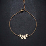 Pulseira borboleta aço inoxidável