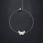 Pulseira borboleta aço inoxidável