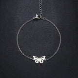 Pulseira borboleta aço inoxidável