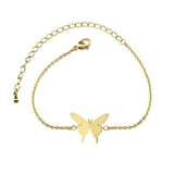 Pulseira borboleta ajustável ouro