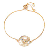 Pulseira borboleta amor ouro