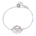 Pulseira borboleta amor prata