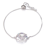 Pulseira borboleta amor prata