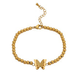 Pulseira borboleta com pérolas valor por defeito título