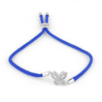 Pulseira borboleta de verão azul / prateado