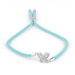 Pulseira borboleta de verão cianeto / prata