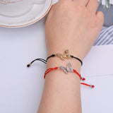 Pulseira borboleta macramê
