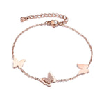 Pulseira borboleta ouro rosa valor por defeito título