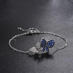 Pulseira borboleta prateada valor por defeito título