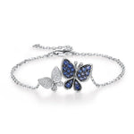 Pulseira borboleta prateada valor por defeito título