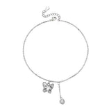 Pulseira borboleta simples cinzento