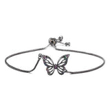 Pulseira borboleta zircónia preto