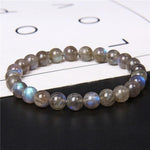 Pulseira brilhante de labradorita