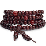 Pulseira budista de madeira valor por defeito título