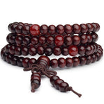 Pulseira budista de madeira valor por defeito título
