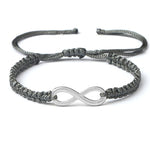 Pulseira cinzenta infinito valor por defeito título