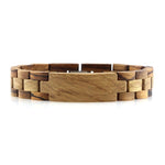 Pulseira clássica de madeira título por defeito