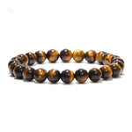 Pulseira clássica olho de tigre 8 mm