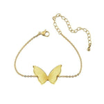 Pulseira com borboleta ouro