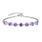 Pulseira com pedras de ametista valor por defeito título