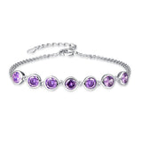 Pulseira com pedras de ametista valor por defeito título