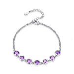 Pulseira com pedras de ametista valor por defeito título