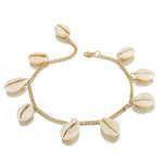 Pulseira conchas corrente dourada título por defeito