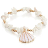 Pulseira conchas moderno título por defeito