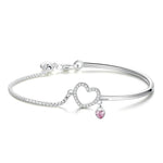 Pulseira coração elegante tipo