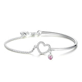 Pulseira coração elegante tipo