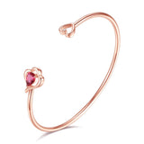 Pulseira coração rígido tipo
