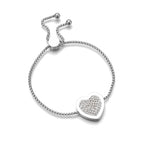 Pulseira coração strass estilo 1