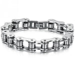 Pulseira corrente blindada aço inoxidável prata