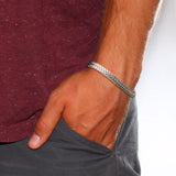 Pulseira corrente estilo armadura