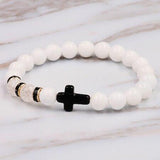 Pulseira cristã unissexo branco